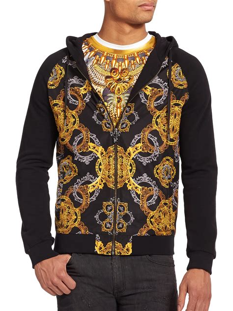 versace jeans black sweater|versace sweatshirt hoodie men buy.